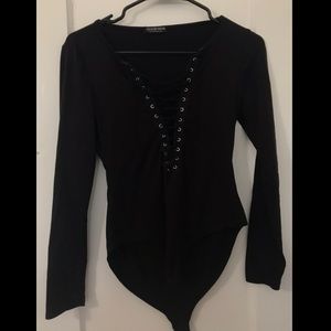 Fashion Nova Black Bodysuit